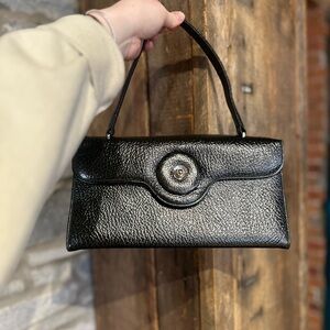 Handcrafted black purse